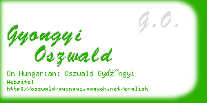 gyongyi oszwald business card